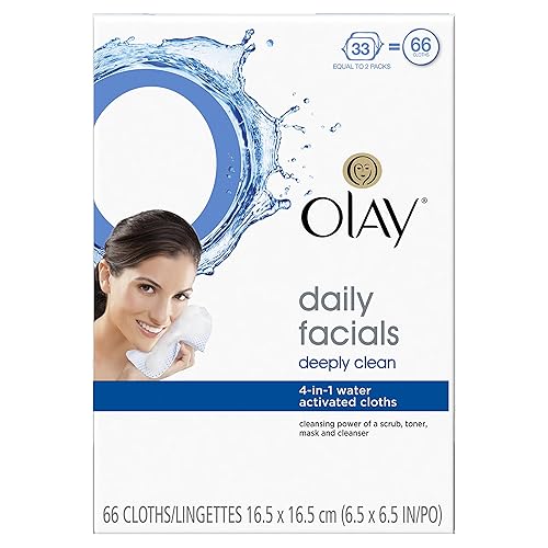Olay 4-in-1 Combination/Oily Daily Facial Cloths, 66 Count Beauty & Personal Care Olay