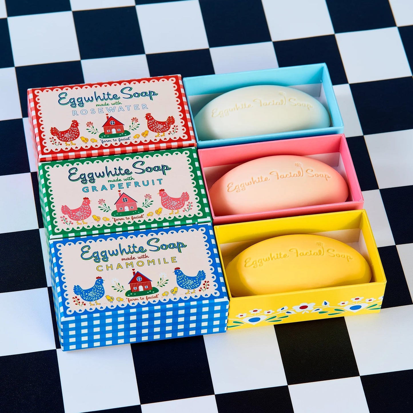 Kalastyle EGGWHITE & ROSEWATER Facial Soap | Removes Makeup | Tightens Pores | Softens Skin | 1.76 ounces / 50 grams Beauty & Personal Care Kalastyle