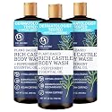 Dr. Jacobs Naturals Pure Castile Soap Liquid Body Wash, Peppermint - Plant Based Soap Infused with Vitamin E and Aloe Vera to Moisturize Dry Beauty & Personal Care DR.JACOBS NATURALS