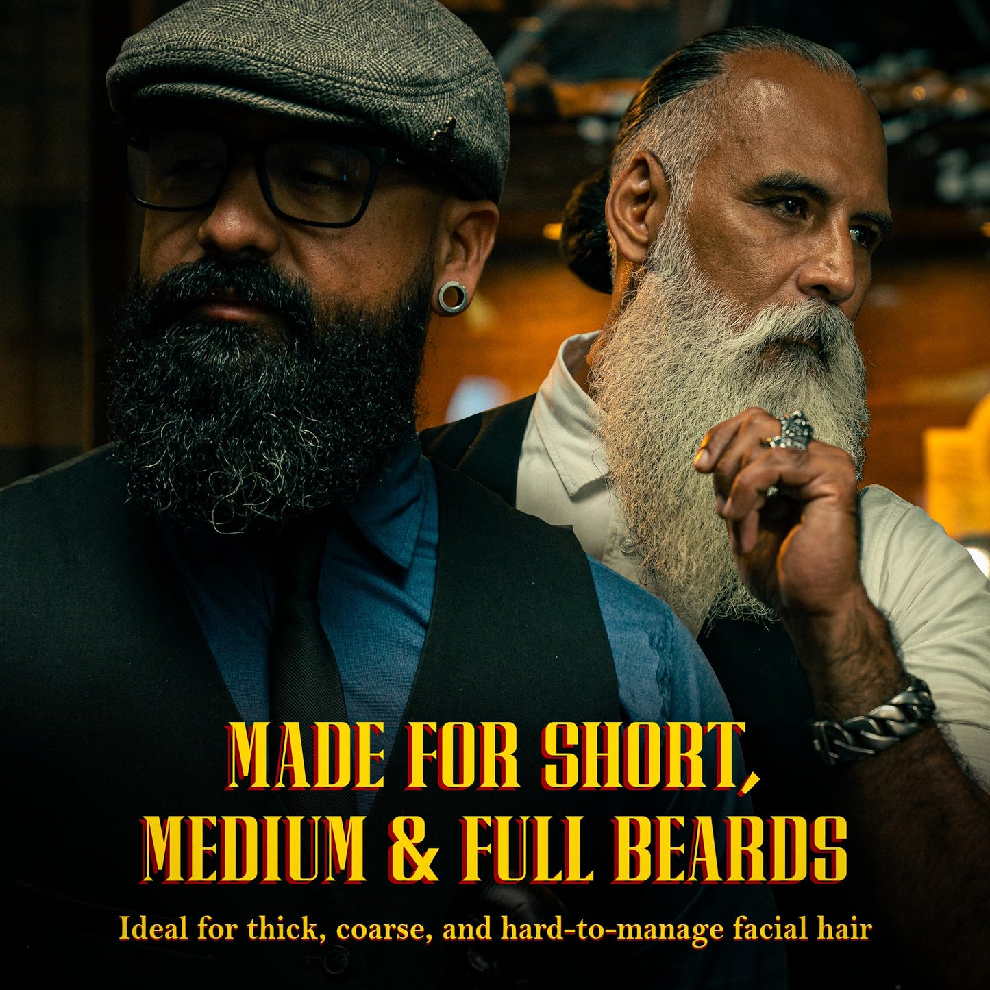EL TURCO Beard Wax, Strong Hold Natural Styling Wax with Shea Butter & Beeswax, Softens and Defines Unruly Beards, Cedarwood & Grapefruit Oils, Beard Beauty and Personal Care EL TURCO