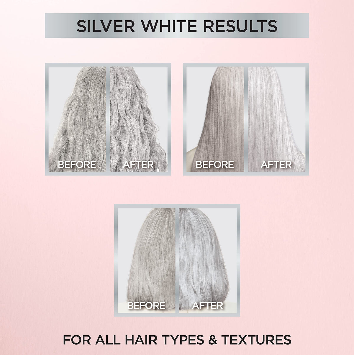 L'Oreal Paris Le Color Gloss One Step Toning Gloss, In-Shower Hair Toner with Deep Conditioning Treatment Formula for Gray Hair, Silver White, 1 Kit Beauty & Personal Care L'Oreal Paris