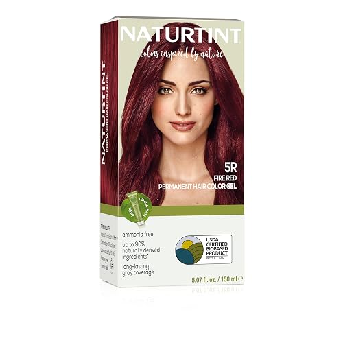 Naturtint 5R Fire Red Permanent Hair Color (Pack of 1), Ammonia Free, Vegan, Cruelty Free, up to 100% Gray Coverage, Long Lasting Results (Packaging Beauty & Personal Care Naturtint