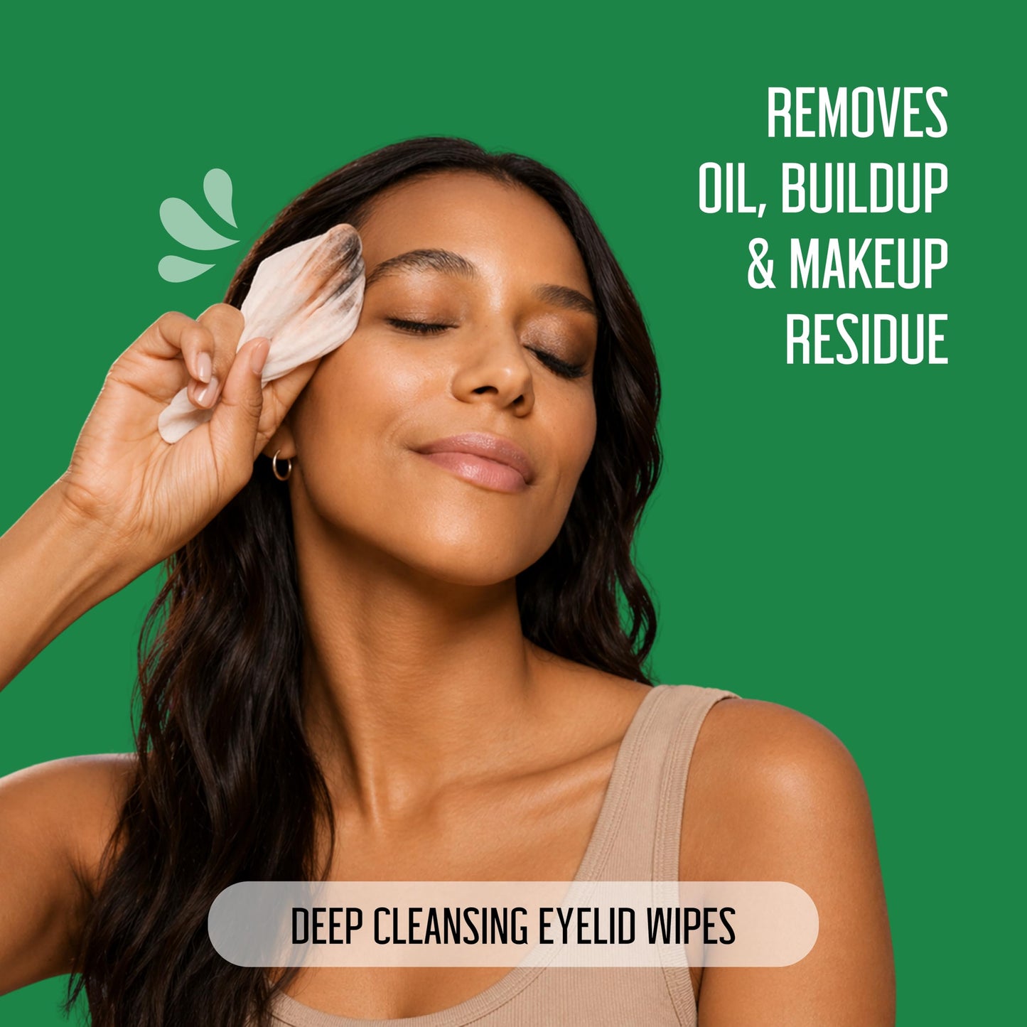 PURELID 100PCs Tea Tree Eyelid Wipes - Cleaning Eye Wipes for People with Dry Eyes & Allergies - Gentle Eyelid Cleanser with Hyaluronic Acid Beauty and Personal Care PURELID