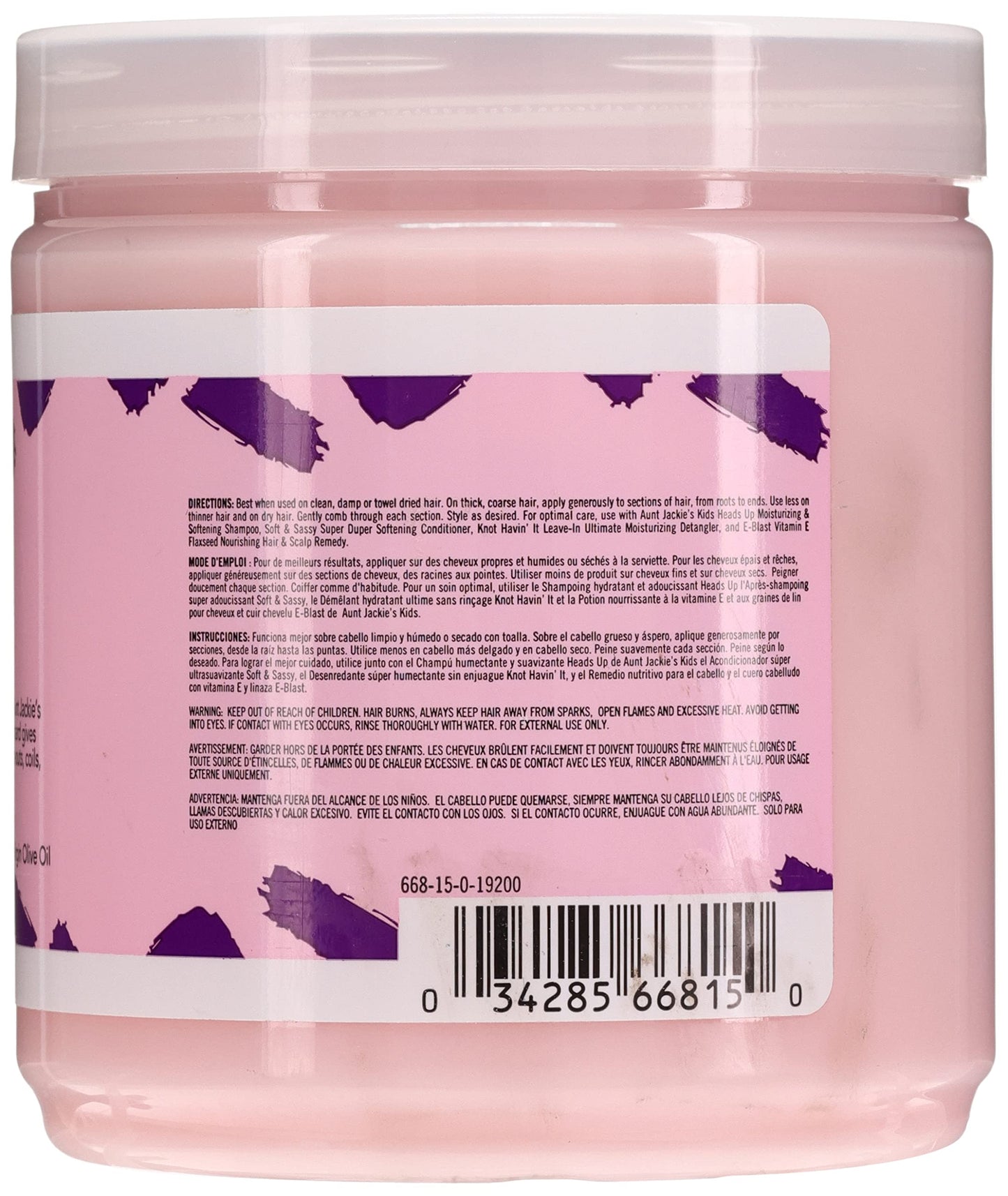 Aunt Jackie's Girls Baby Girl Curls Curling & Twisting Custard, 15 oz (Pack of 3) Beauty & Personal Care Aunt Jackie's