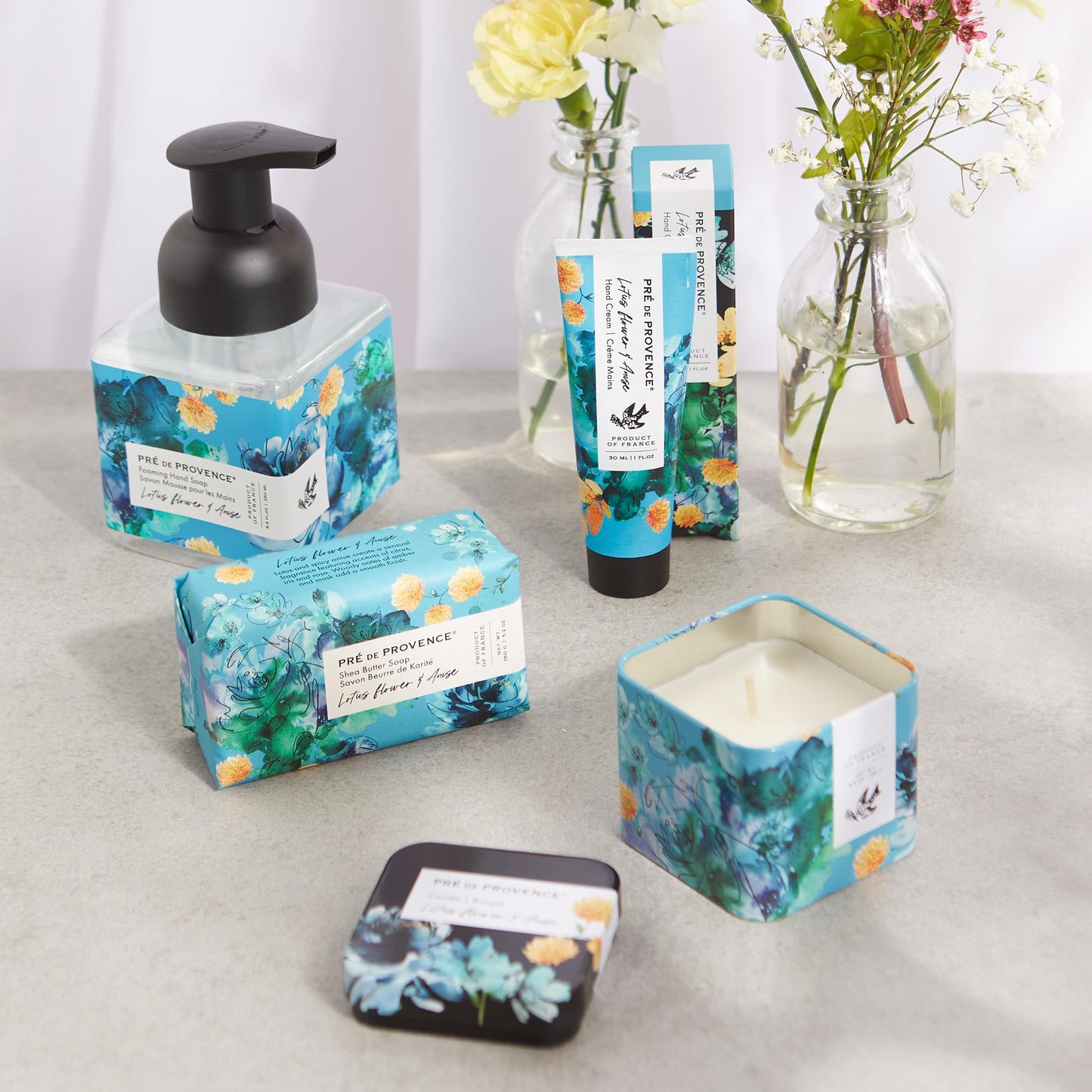 Pre de Provence Le Jardin Collection Scented Foaming Hand Soap, Gentle & Moisturizing, Infused with Jojoba & Cotton Seed Oils, 250 ml, Lotus Flower Beauty & Personal Care Pre de Provence
