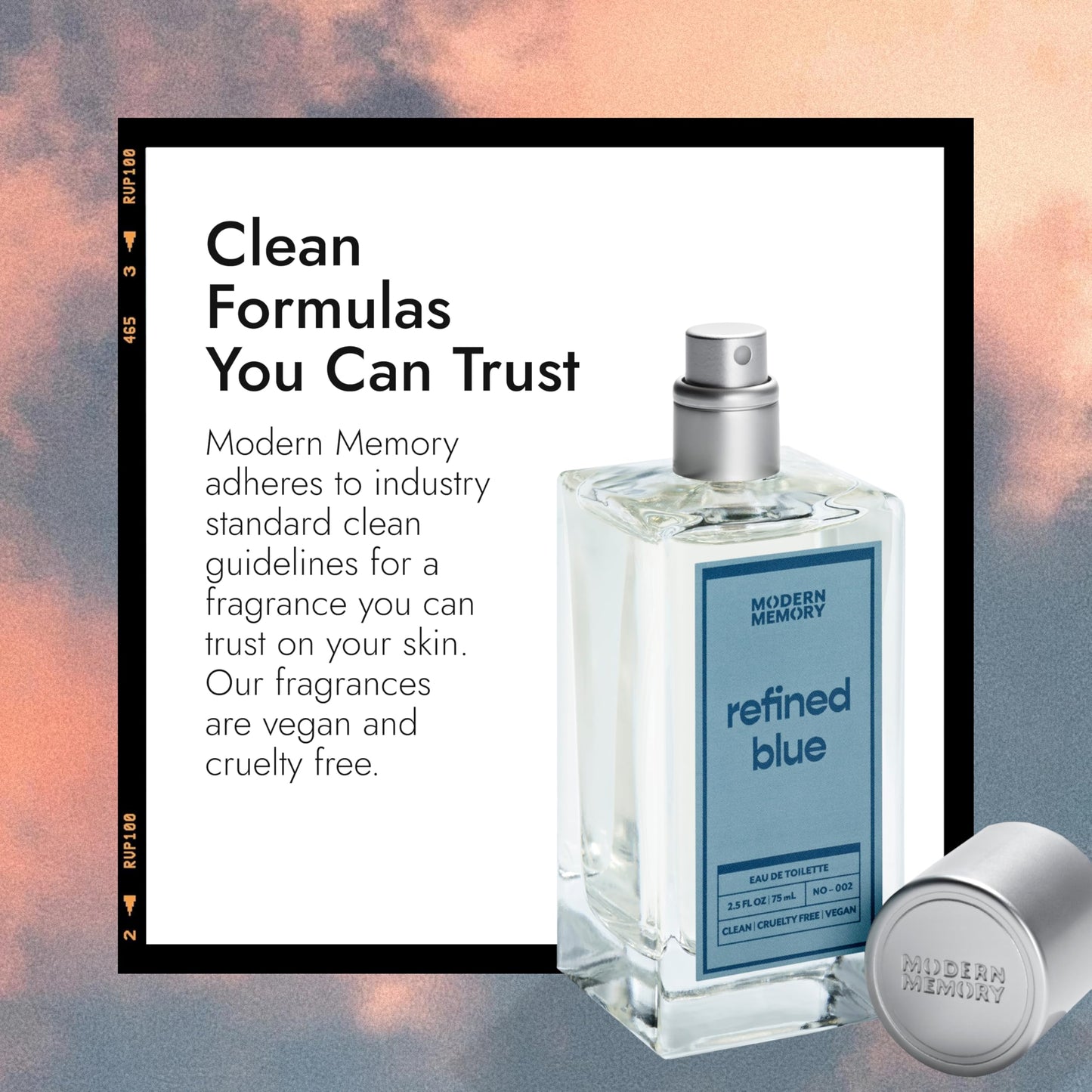 Modern Memory Refined Blue Eau de Toilette for Men, 2.5 fl oz - Notes of Bright Cirtrus, Ginger, & Rich Sandalwood Beauty & Personal Care Modern Memory