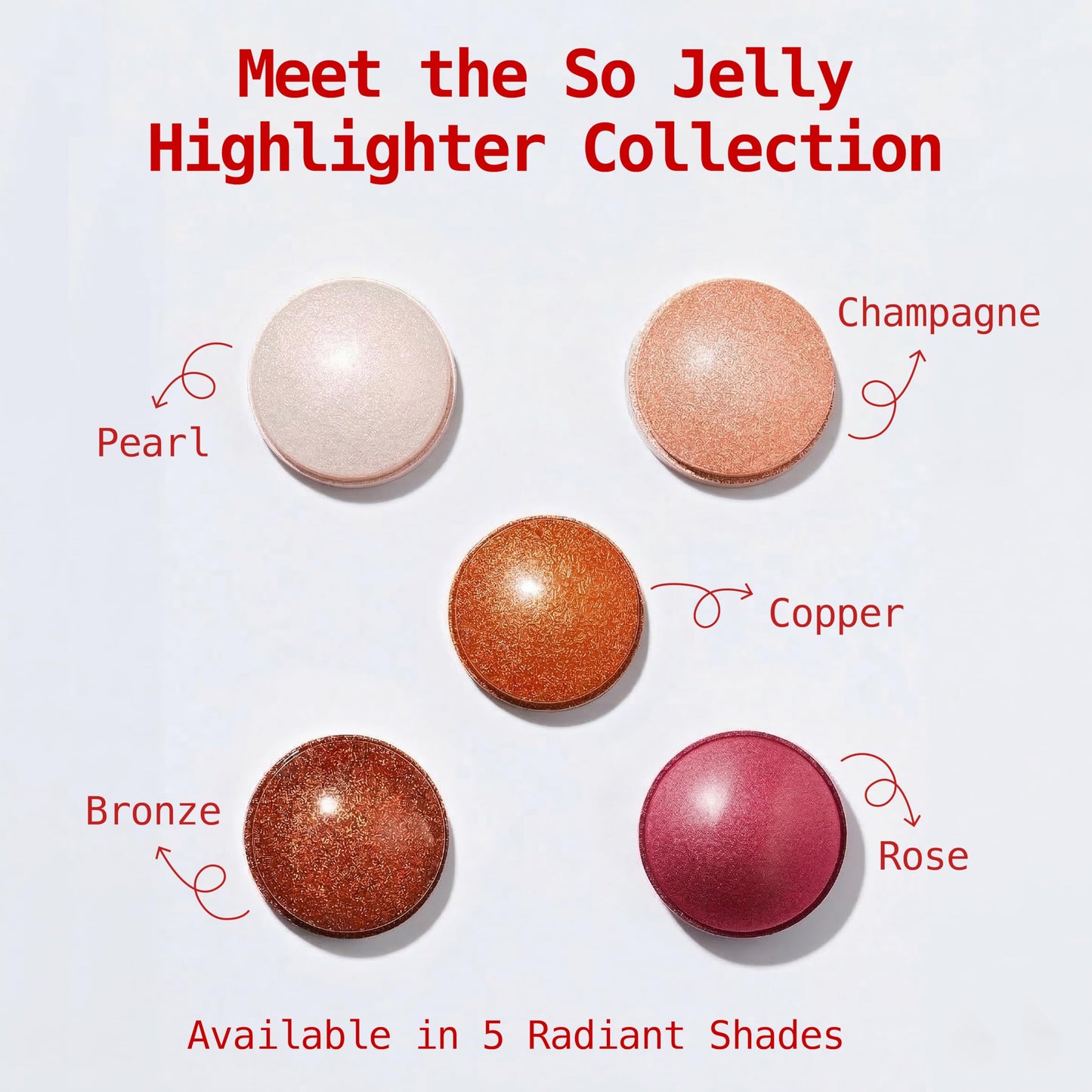 Ruby Kisses So Jelly Highlighter Stick, Cooling Bouncy Gel Highlighter, Buildable Long-Lasting Shimmer, Transfer & Crease Resistant Hydrating Formula Beauty & Personal Care Ruby Kisses