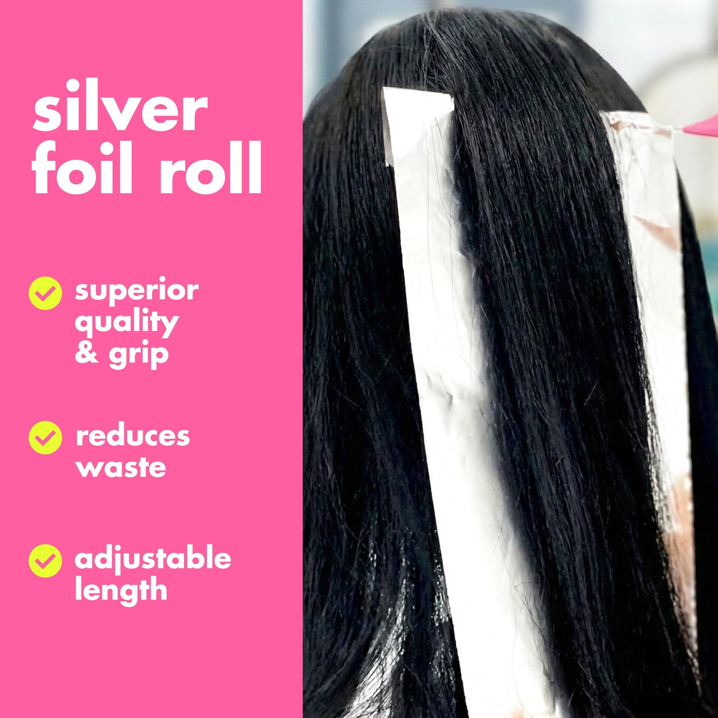 Colortrak Professional Highlighting Foil Roll, Integrated Blade on Box For Precision Length Cuts, Economical & Eliminates Waste, Silver, Roll Measures Beauty & Personal Care Colortrak