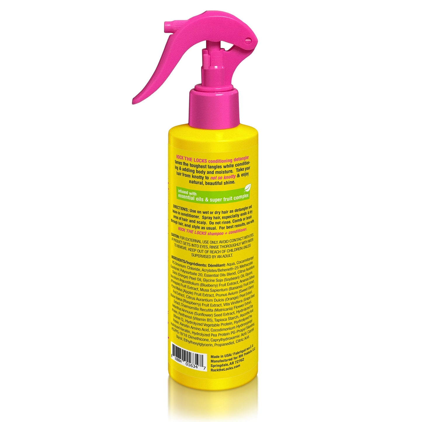 Rock the Locks Kids Not So Knotty Conditioning Detangler, Natural, Toxin and Paraben Free, Phthalate Free, 8.5 fl. oz. Beauty & Personal Care Rock The Locks