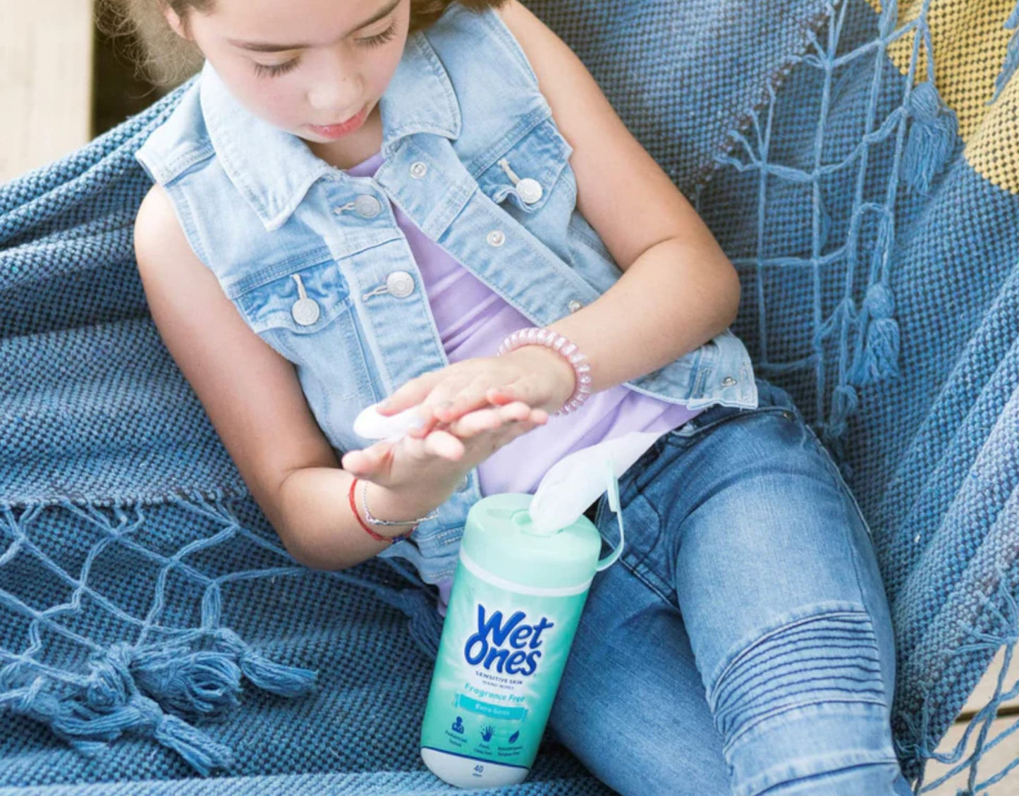 Playtex Wet Ones Sensitive Skin Hands Wipes, 40 Count Wipes (Pack of 6) Beauty & Personal Care PLAYTEX