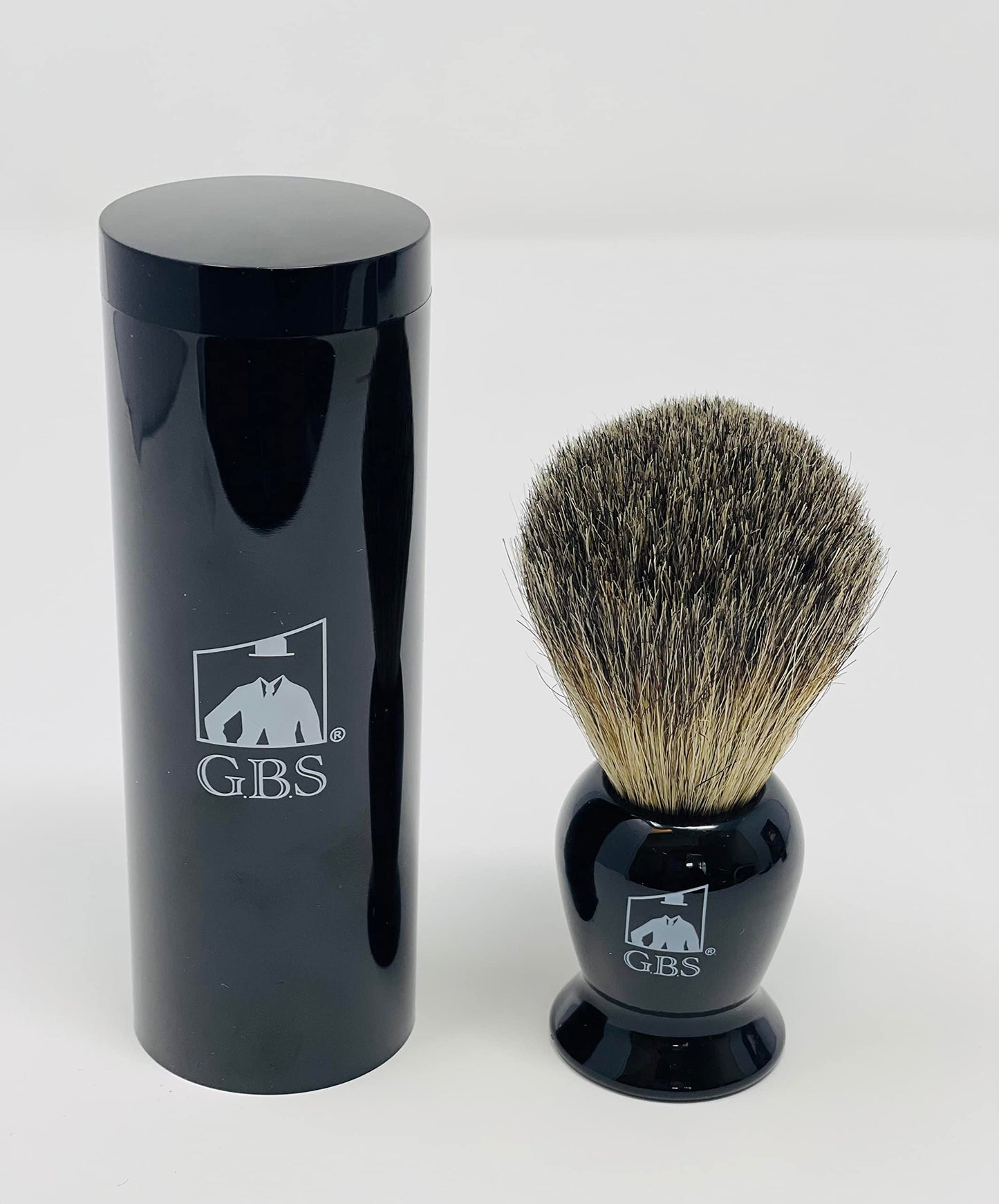 G.B.S Men's Shaving kit Straight Edge Razor Folding Barber Shavette, Razor Case Badger Brush Travel Cannister + 10 pack Blades Beauty and Personal Care G.B.S