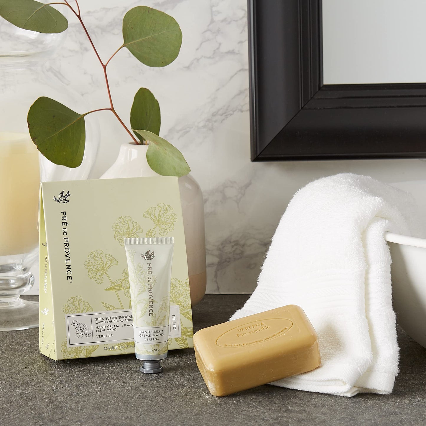 Pre de Provence Gift Set Collection 150 Gram Soap Bar & 1 fl oz Hand Cream, Verbena Beauty & Personal Care Pre de Provence