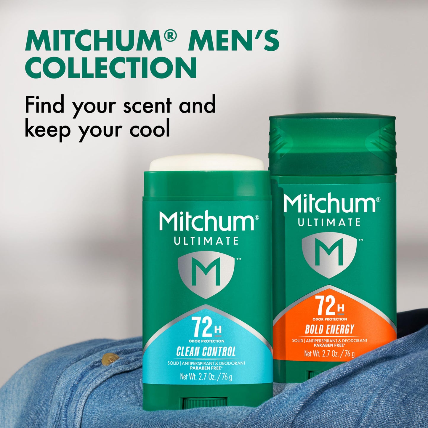 Mitchum Ultimate 72H Odor Protection Men’s Antiperspirant & Deodorant, Invisible Solid, Bold Energy, 2.7 oz Beauty and Personal Care Mitchum