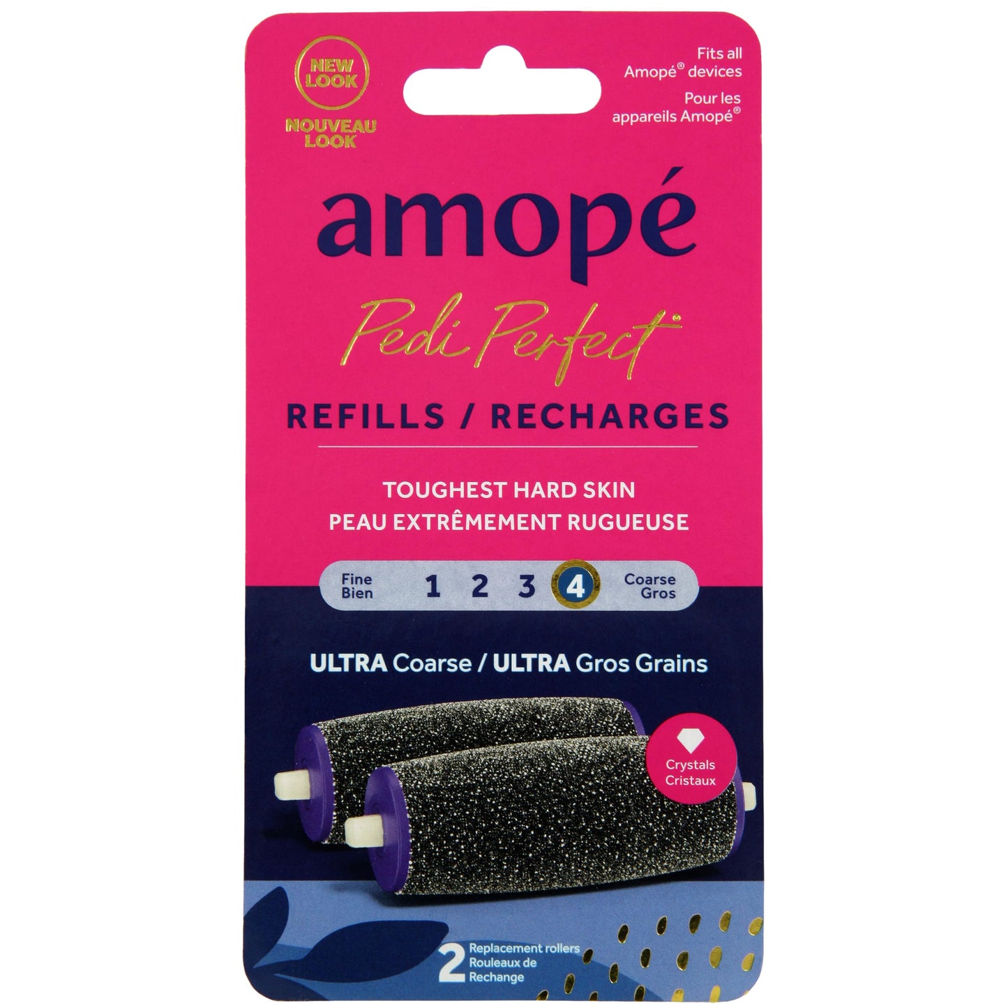 Amope Pedi Perfect Electronic Foot File Refills - Ultra Coarse, Removes Hard and Dead Skin - 2 Count Beauty & Personal Care Amope