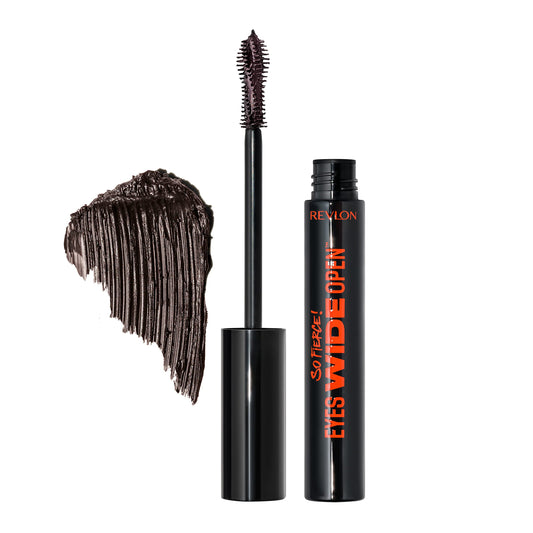 Revlon So Fierce Eyes Wide Open Mascara with Push-up Brush, For Volumizing & High Lifting Eyelashes, Smudge-proof, Flake Resistant, 103 Black Brown… Beauty & Personal Care REVLON