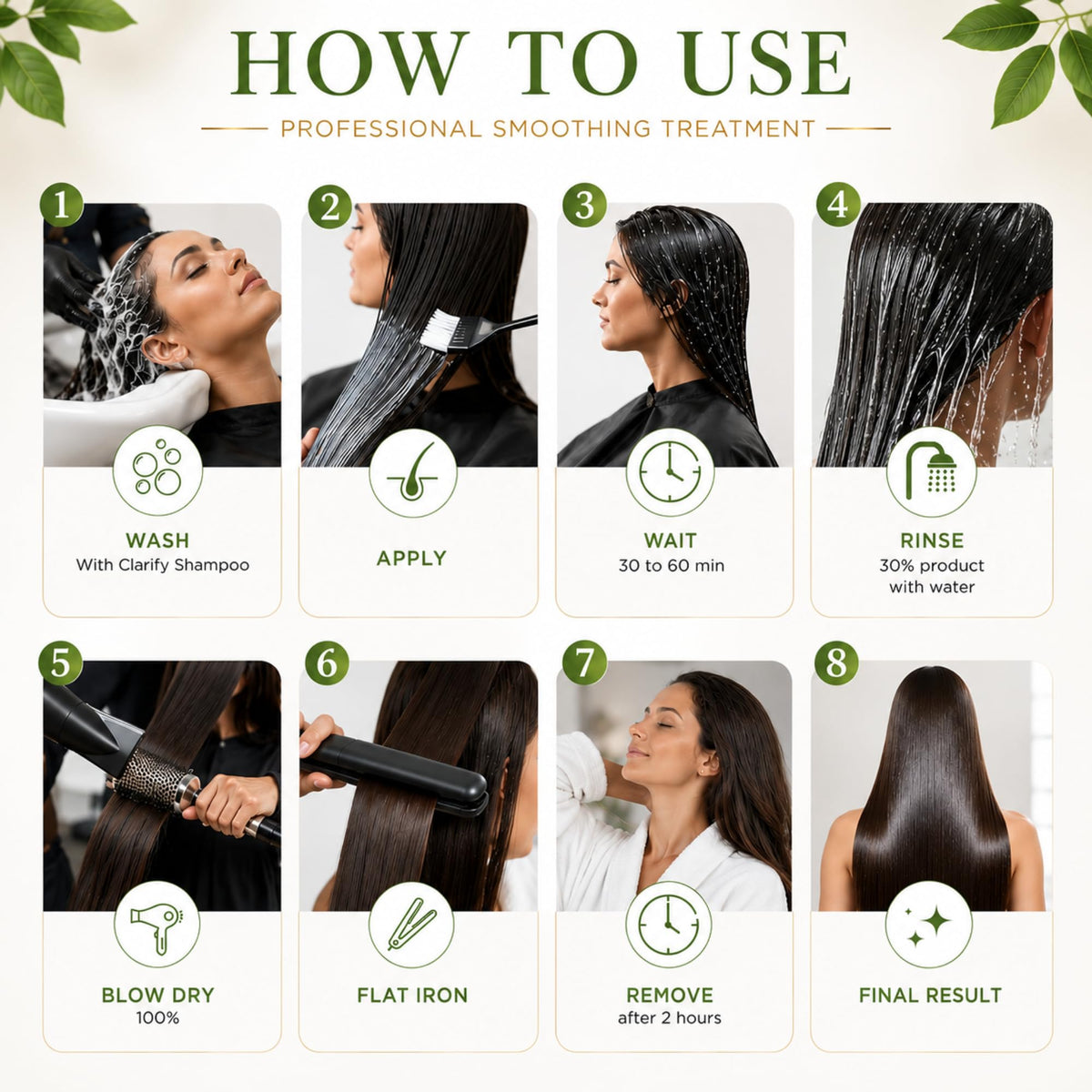 Kachita Spell Brazilian Keratin Hair Straightening, Formaldehyde Free 8.5oz