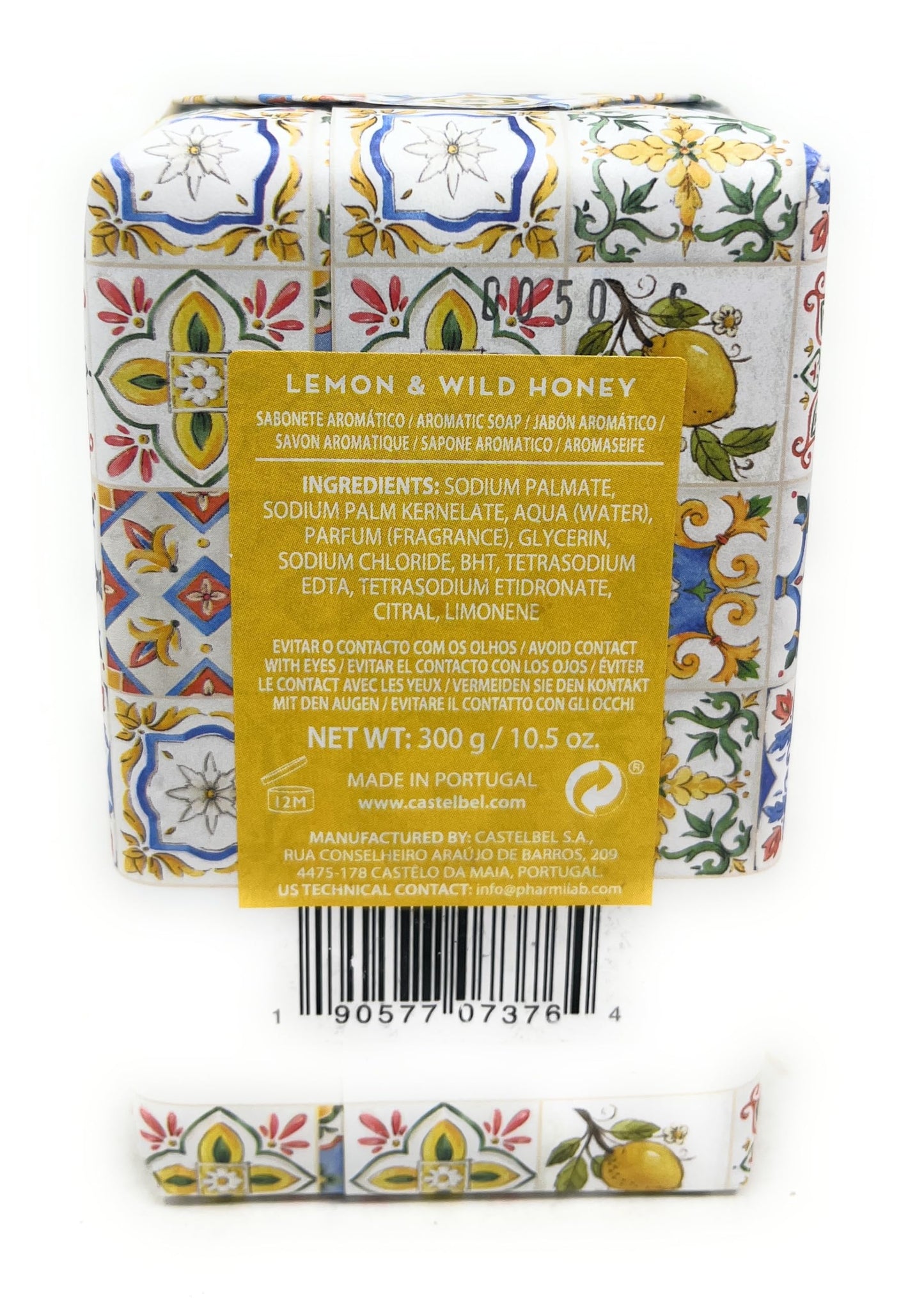 Castelbel Lemon & Wild Honey Scented Soap, 10.5 Ounces Beauty & Personal Care Castelbel