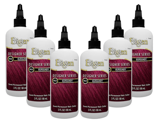 Bigen Semi-Permanent Haircolor #Bg3 Burgundy 3 Ounce (88ml) (6 Pack) Beauty & Personal Care Bigen
