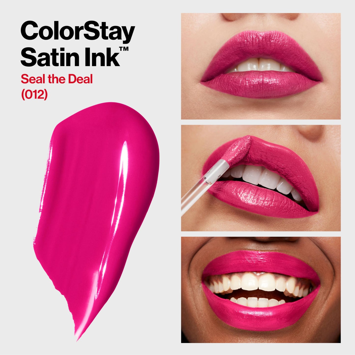 Revlon ColorStay Satin Ink Liquid Lipstick, Longwear Rich Lip Colors, Formulated with Black Currant Seed Oil, 012 Seal the Deal, 0.17 fl oz Beauty & Personal Care REVLON