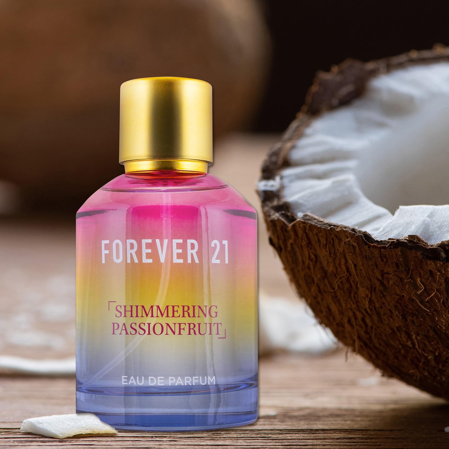 Forever 21 Shimmering Passionfruit Eau de Parfum for Her | Tropical & Fruity Everyday Scent | Perfume w/Passionfruit Top Notes, Fresh Basil Heart Beauty & Personal Care Forever 21