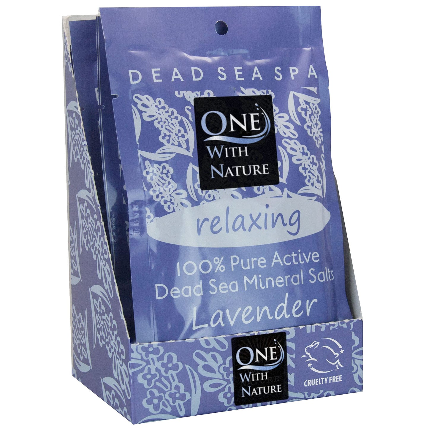 One Nature Bath Salts,Lavender,Rela 2.5 Oz (Pack of 6) Beauty and Personal Care One With Nature