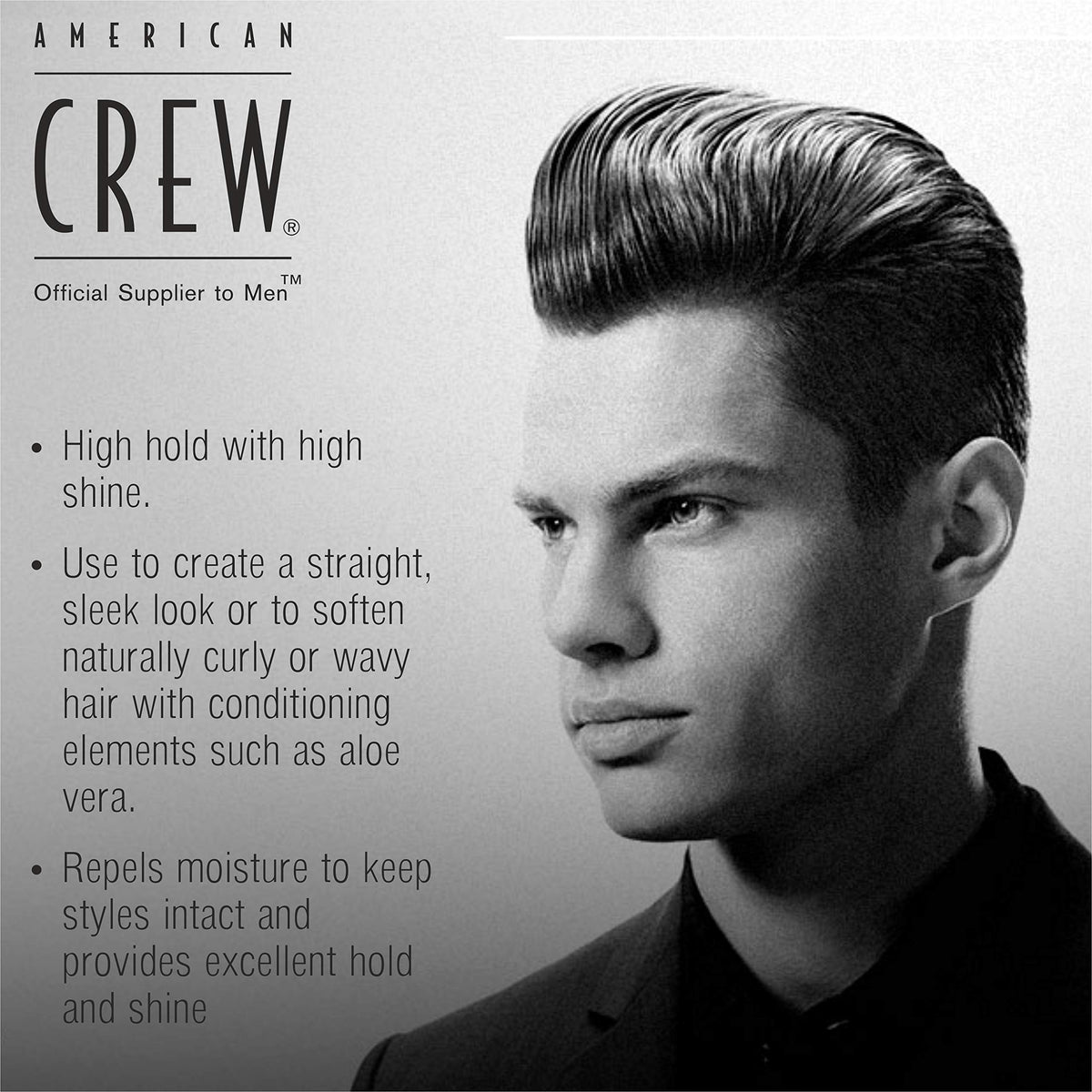Men's Grooming Cream by American Crew, Like Hair Gel with High Hold with High Shine, 3 Oz (Pack of 2) Beauty & Personal Care AMERICAN CREW