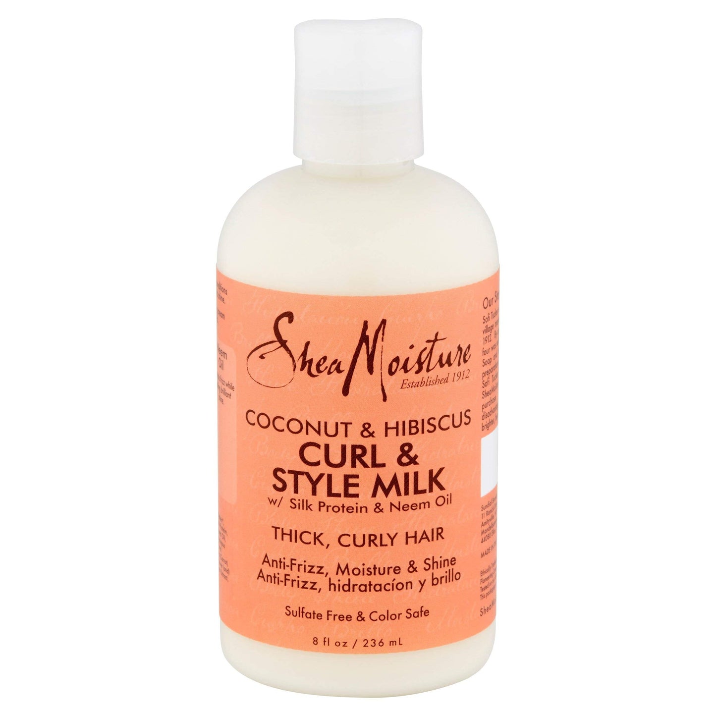 Shea Moisture Coconut & Hibiscus Curl & Style Milk 8 Ounce (235ml) (6 Pack) Beauty & Personal Care Shea Moisture