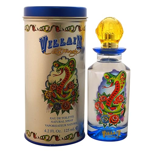 Ed Hardy Villain Eau De Toilette Spray for Men, 4.2 Ounce Beauty & Personal Care Christian Audigier