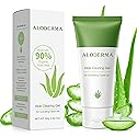Aloderma Aloe Clearing Gel for Clear Complexion with 90% Organic AloeVera - Moisturizing, Oil Controlling Facial Lotion with Allantoin, Wintergreen Beauty & Personal Care Aloderma