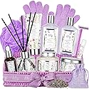 Mothers Day Gifts for Women - 15-Piece Lavender Bath and Body Gift Basket Set for Women, Spa Gift Basket, Bath Set | Birthday, Valentines Day Gifts Beauty & Personal Care LILY ROY