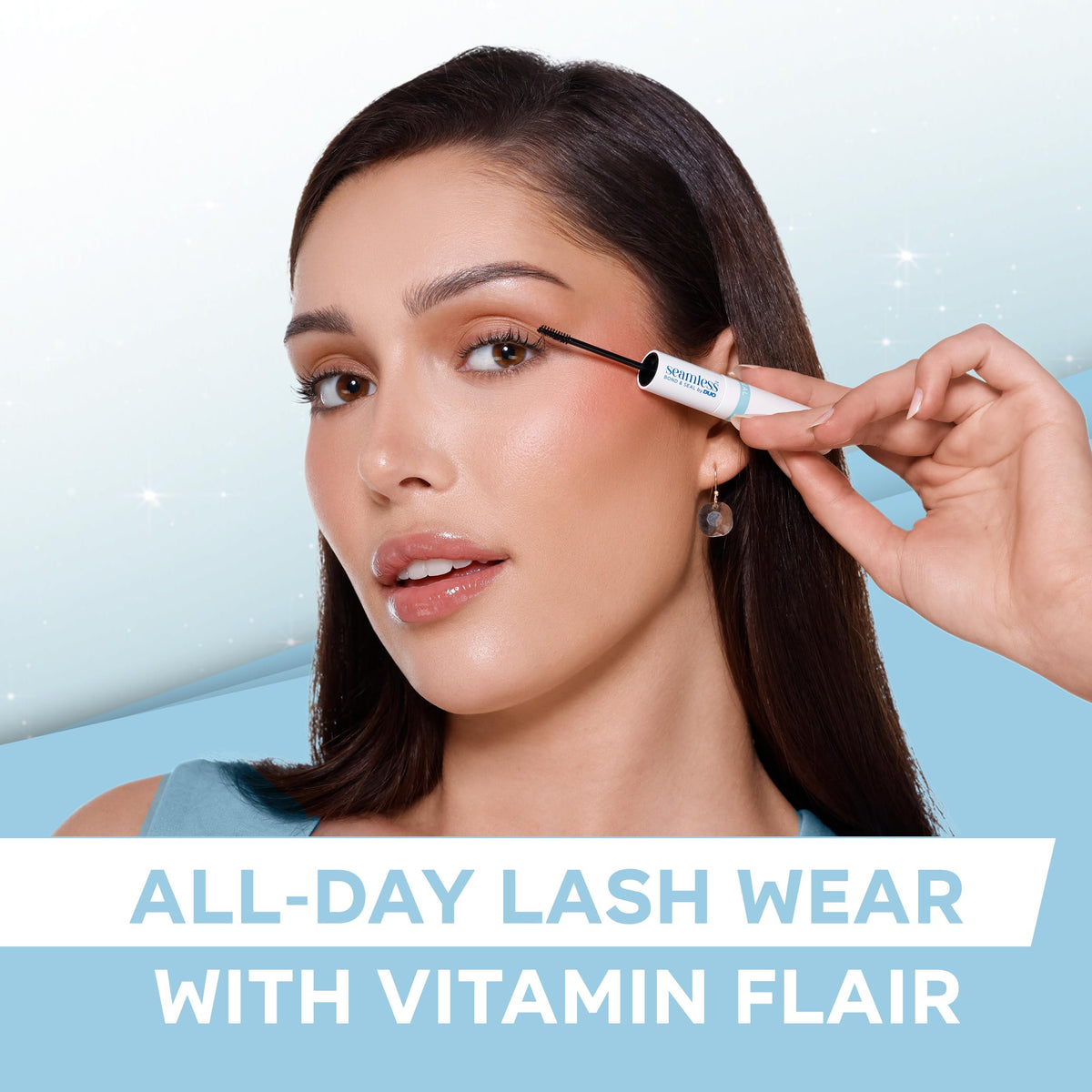 Ardell Seamless Under Lash Cluster Glue & Seal - Clear, Eyelash Glue for Clusters, Long Lasting Hold Eyelash Adhesive with Vitamins A, C, E, 4.2 g, 1
