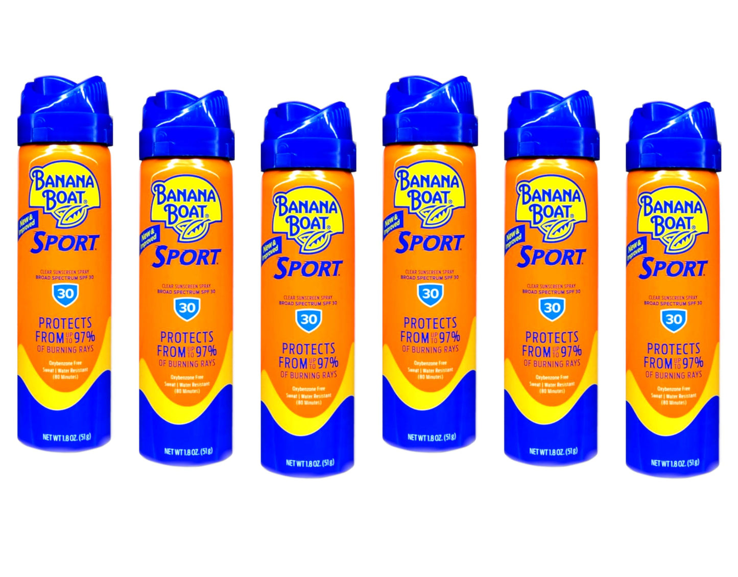 Banana Boat Continuous Spf#30 Sport 1.8 Ounce Cool Zone (6 Pieces) (53ml) Beauty & Personal Care Banana Boat