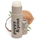 Poppy & Pout Island Coconut Jumbo Lip Balm | All Natural Lip Balms & Moisturizers | Hydrates with Beeswax, Vitamin E, Organic Coconut Oil | Beauty & Personal Care Poppy & Pout