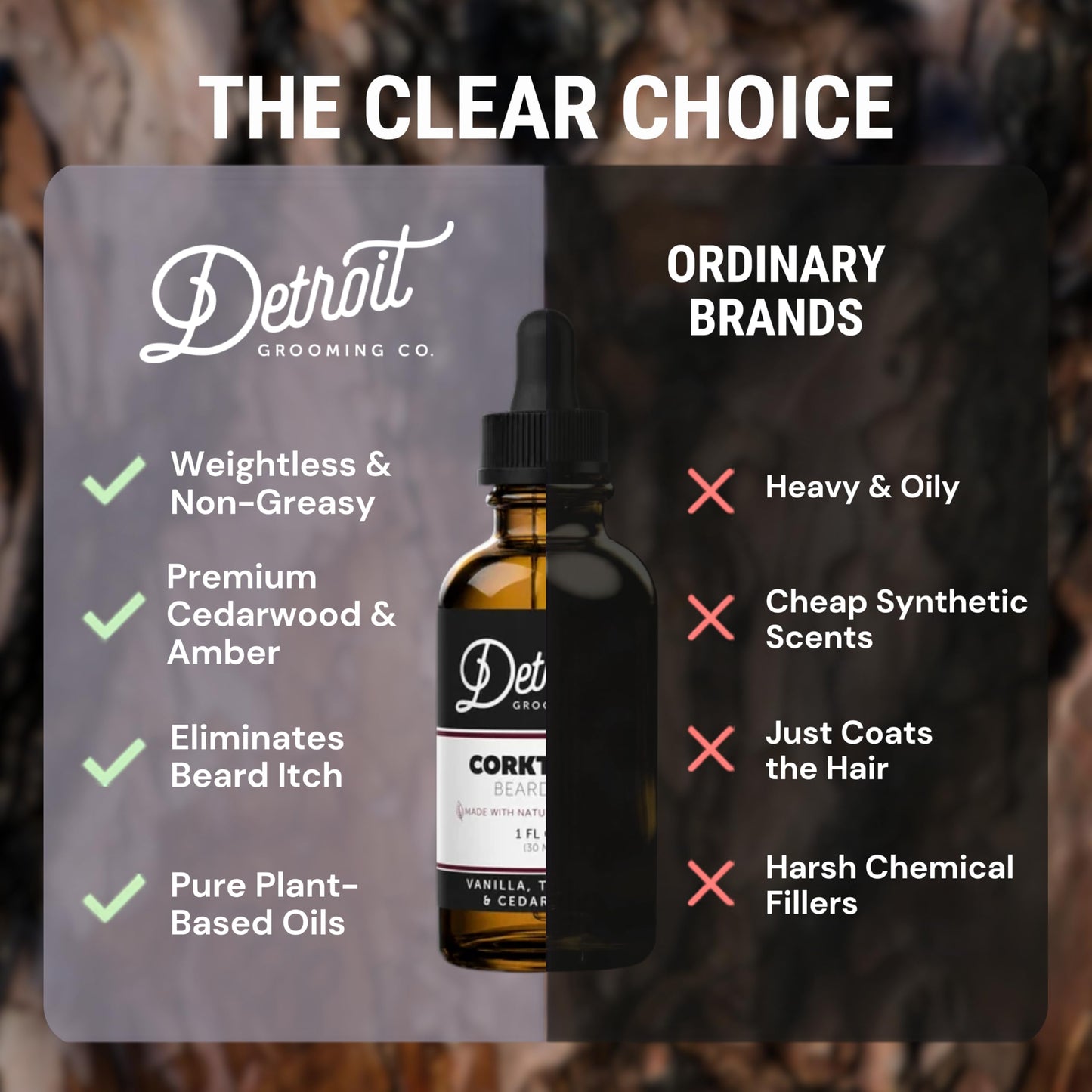 Detroit Grooming Co. Beard Oil (1oz) - Sweet Vanilla & Tobacco - Hydrating Formula with Sweet Almond Oil, Sunflower Oil & Vitamin E - Men's Softening Beauty and Personal Care Detroit Grooming Co.