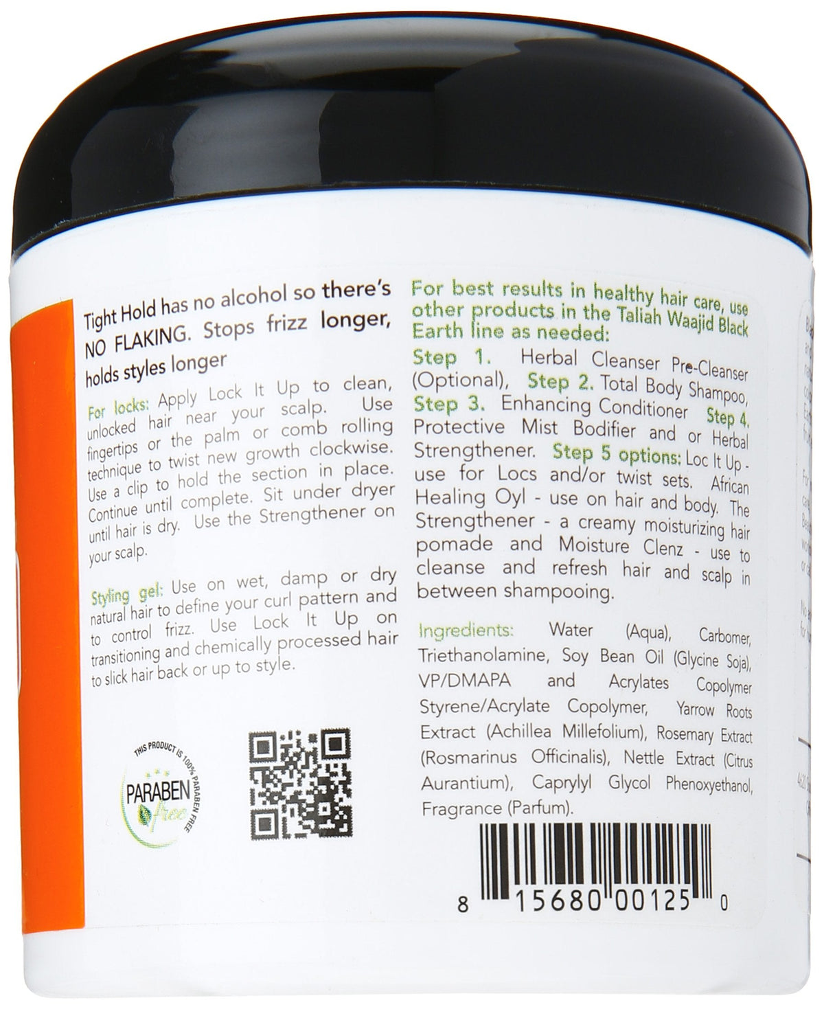 Taliah Waajid Black Earth Products Tight Hold for Natural Hair, 6oz Beauty & Personal Care Taliah Waajid black earth products