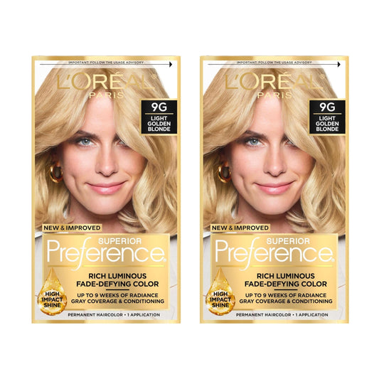 L’Oreal ParisSuperior Preference - 9G Light Golden Blonde 1 Each (Pack of 2) Beauty & Personal Care L'Oreal Paris