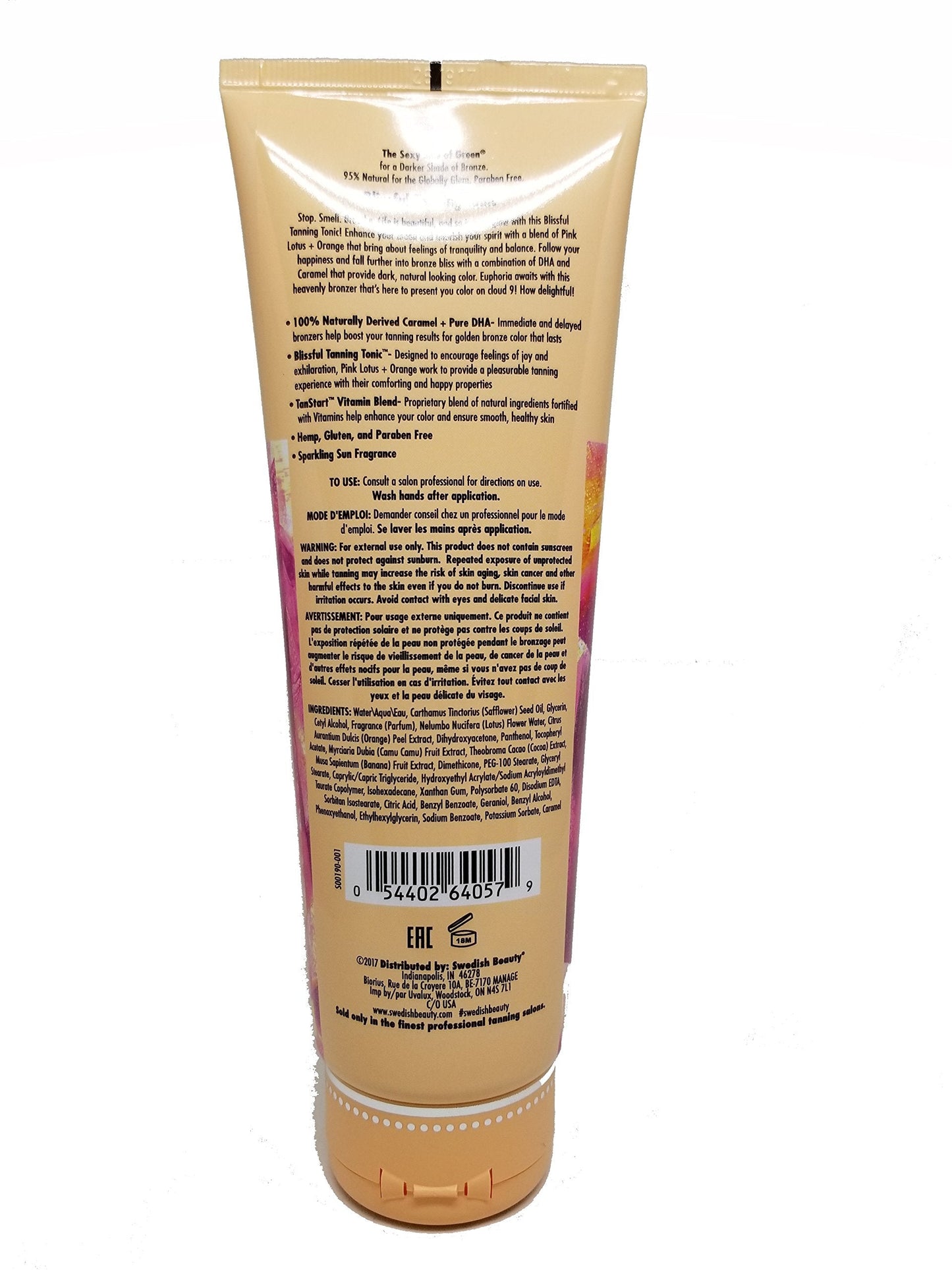Swedish Beauty Blissful Botanica DHA Bronzer 8.5 ounce Tanning Bed Lotion Beauty & Personal Care Swedish Beauty