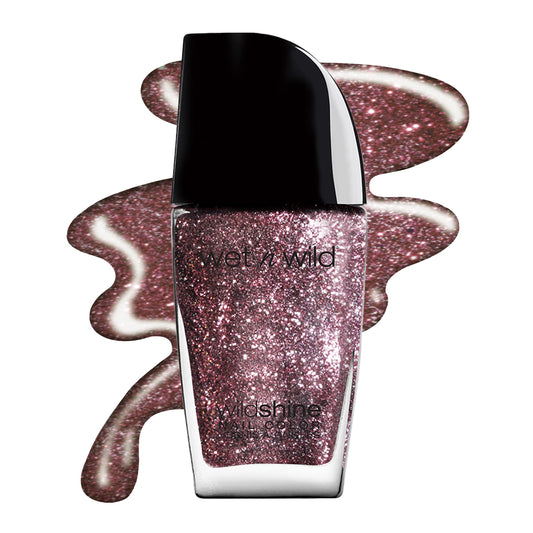 wet n wild Wild Shine Nail Polish, Glitter Purple Sparked, Nail Color Beauty & Personal Care wet n wild