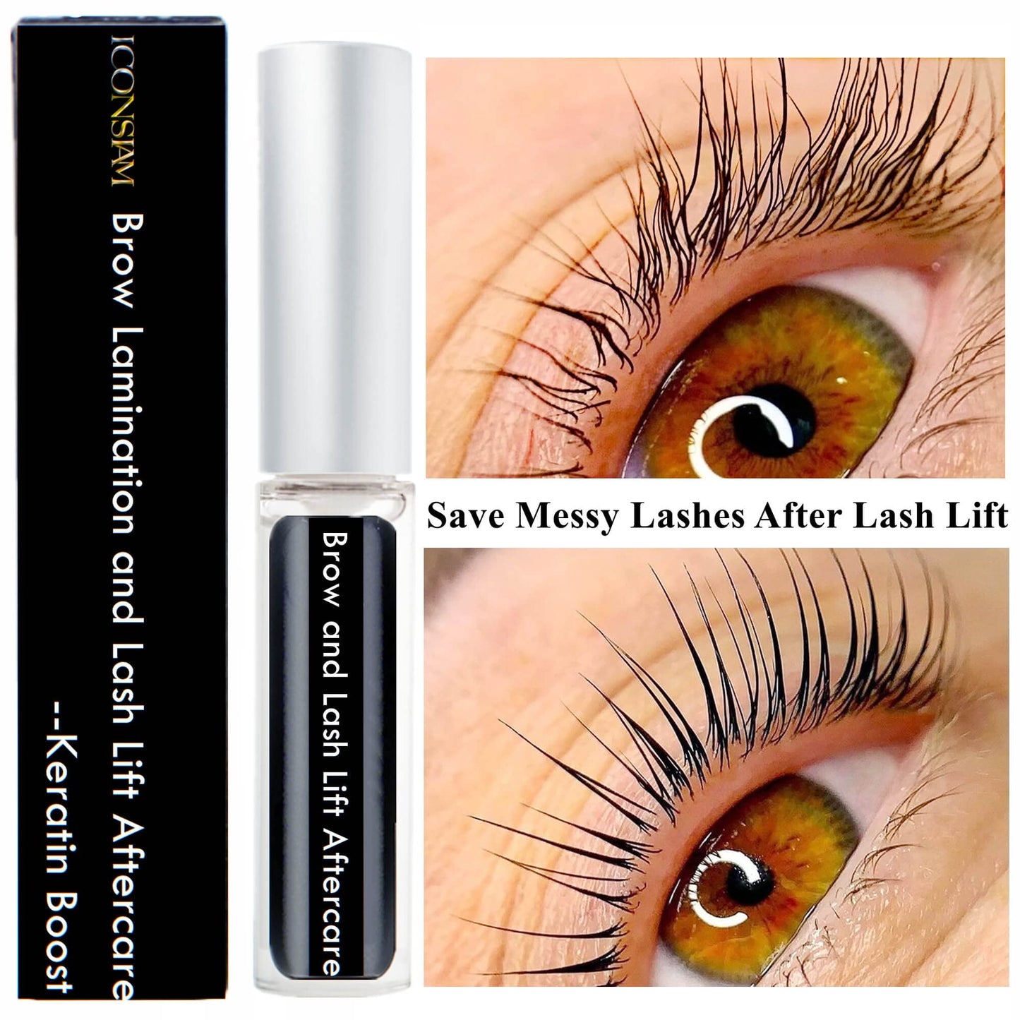 Brow Lamination and Lash Lift Nutrition Clear Eyelash Perm Aftercare Save Burning Eyelash & Eyebrow, Keratin Boost Care Fix Messy Brows/Lashes into Beauty & Personal Care Libeauty