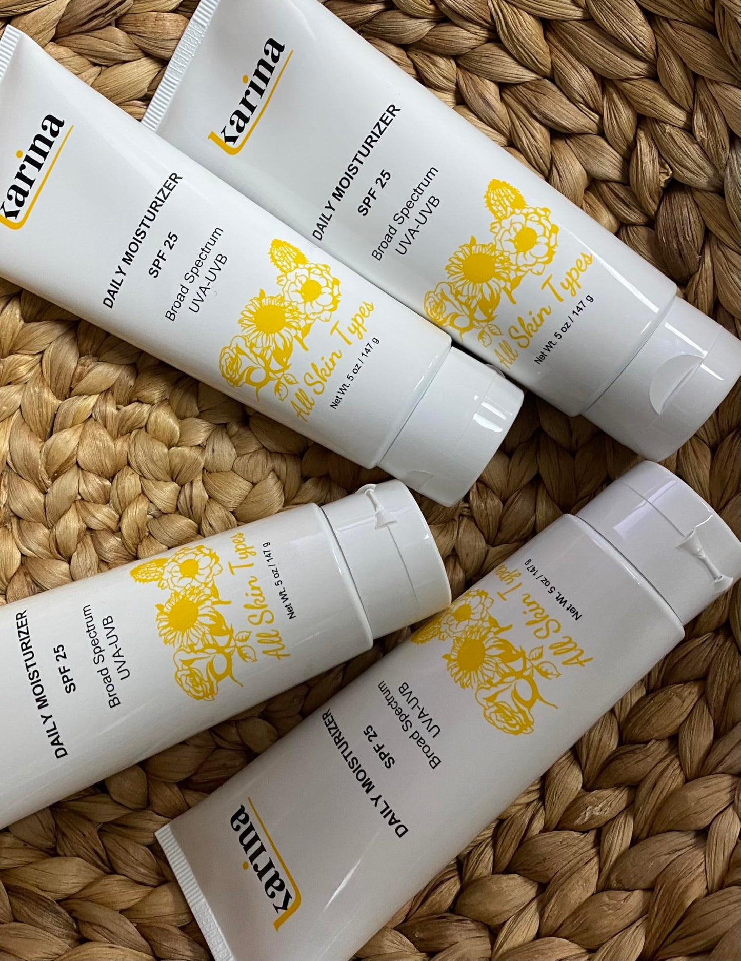 Karina Daily Moisturizer SPF 25, 5 fl oz (147 ml) - Broad Spectrum UVA/UVB, Peptides & Antioxidants, All Skin Types Beauty & Personal Care Karina