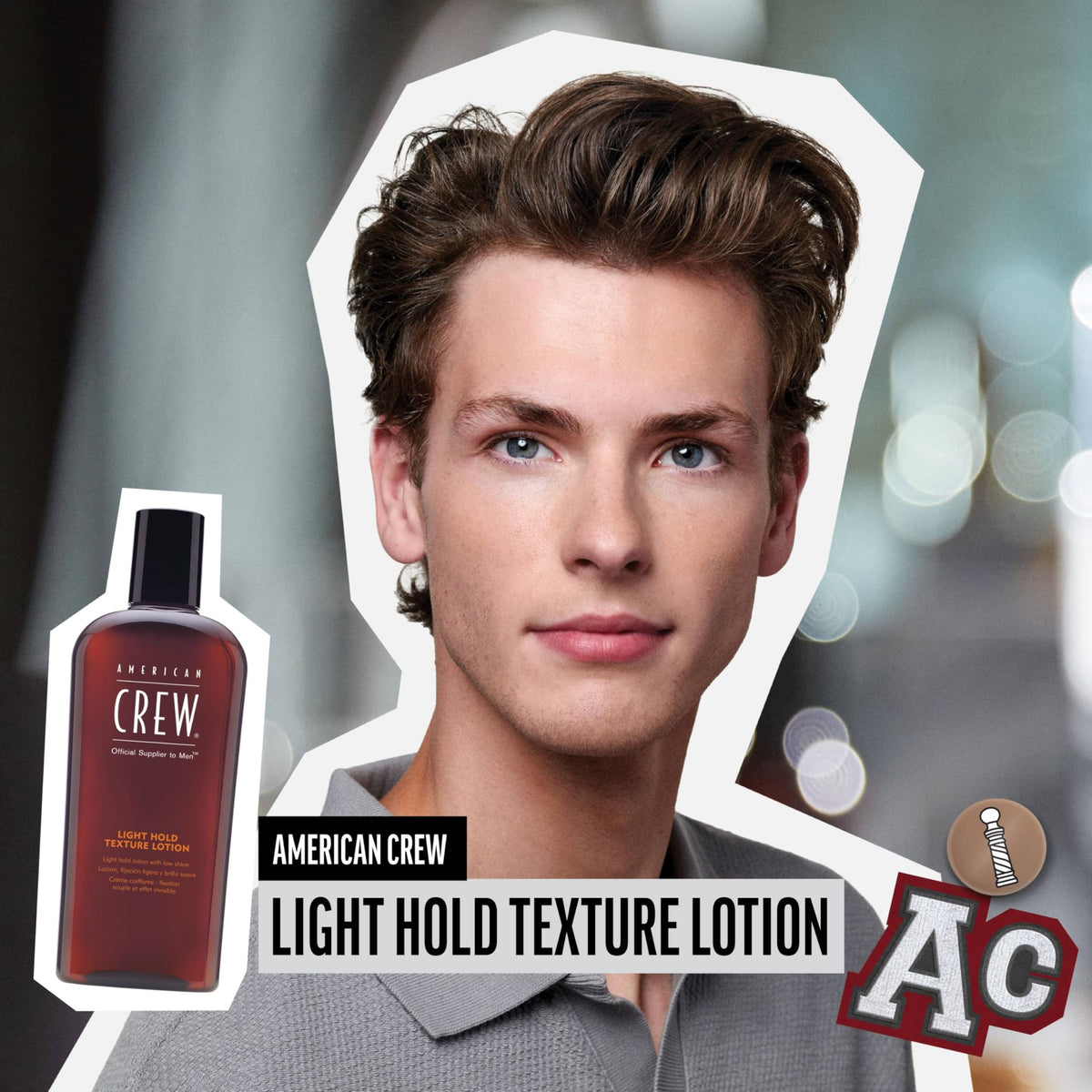 American Crew Men's Hair Texture Lotion, Like Styling Gel with Light Hold & Low Shine, Gift for Him, 8.4 fl oz Beauty & Personal Care AMERICAN CREW