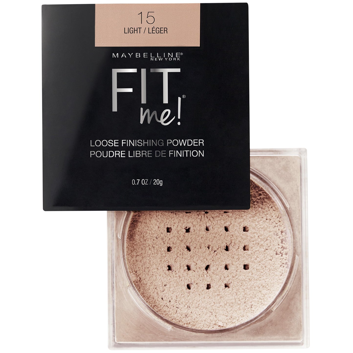 Maybelline Fit Me Loose Setting Powder, Face Powder and Finishing Makeup, Light, 1 Count Beauty & Personal Care MAYBELLINE