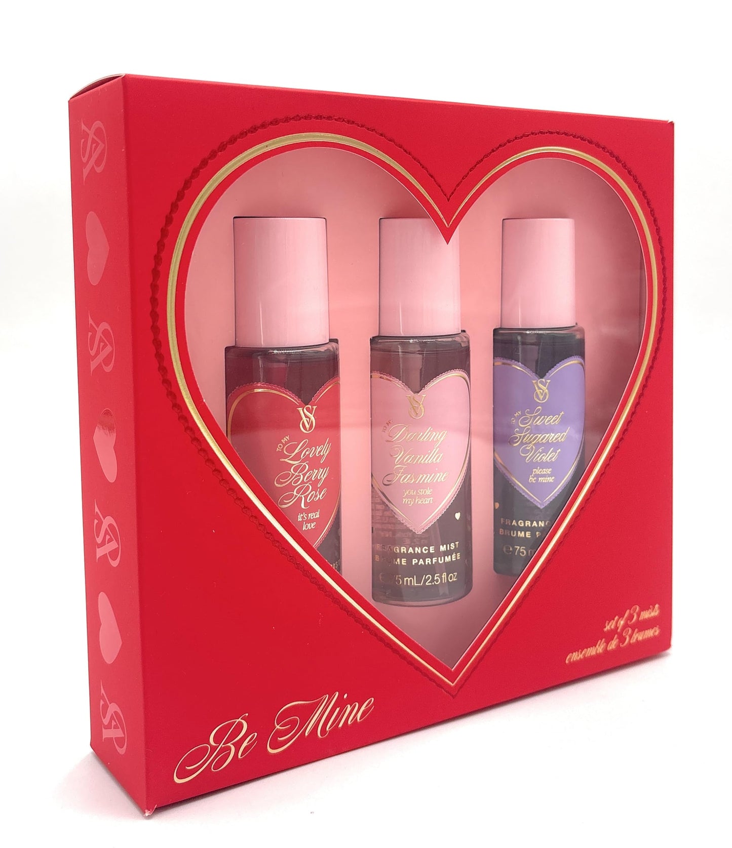 Victoria's Secret Fragrance Mist Gift Set: Lovely Berry Rose, Darling Vanilla Jamine, Sweet Sugared Violet each 2.5 fl oz Beauty & Personal Care Victoria's Secret