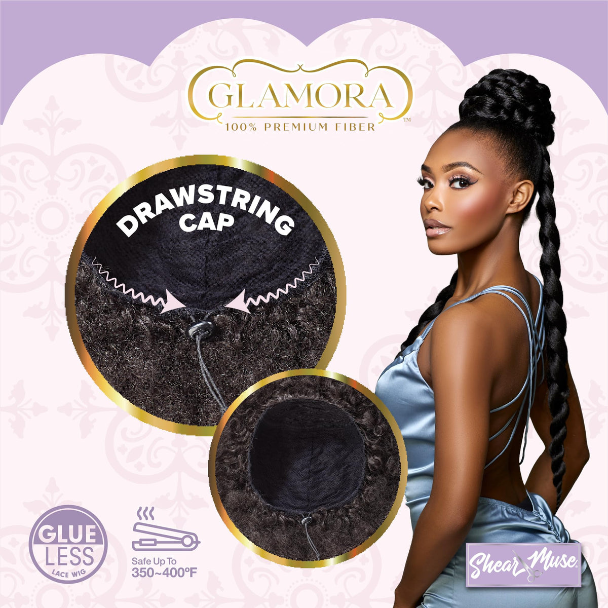 Sensationnel Glamora Glam Updo-Unit 5,1 JETBLACK