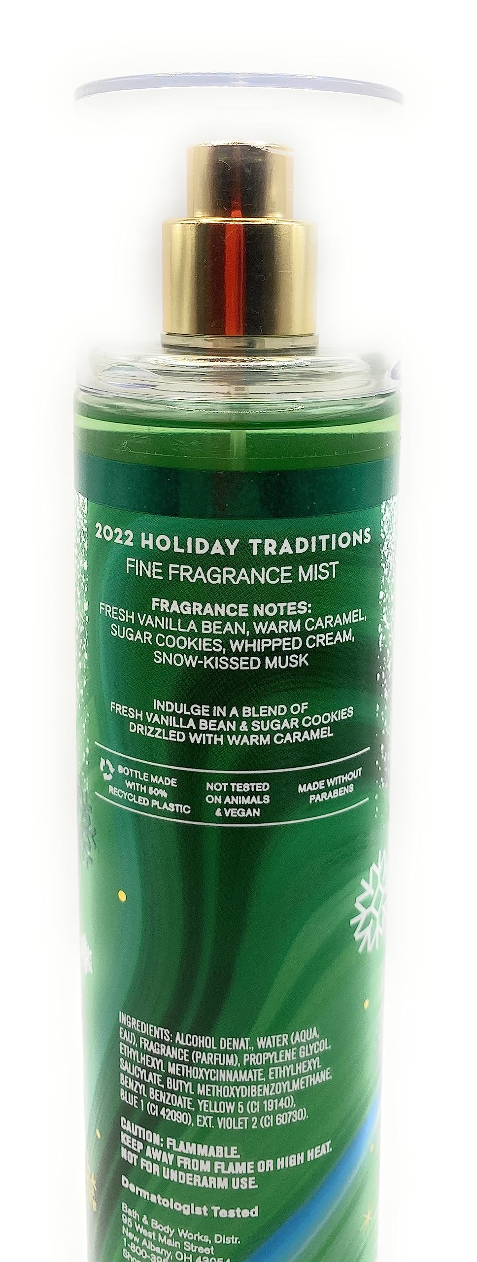 Bath & Body Works Vanilla Bean Noel Fine Fragrance Mist 8 Fluid Ounce Spray Beauty & Personal Care Bath & Body Works