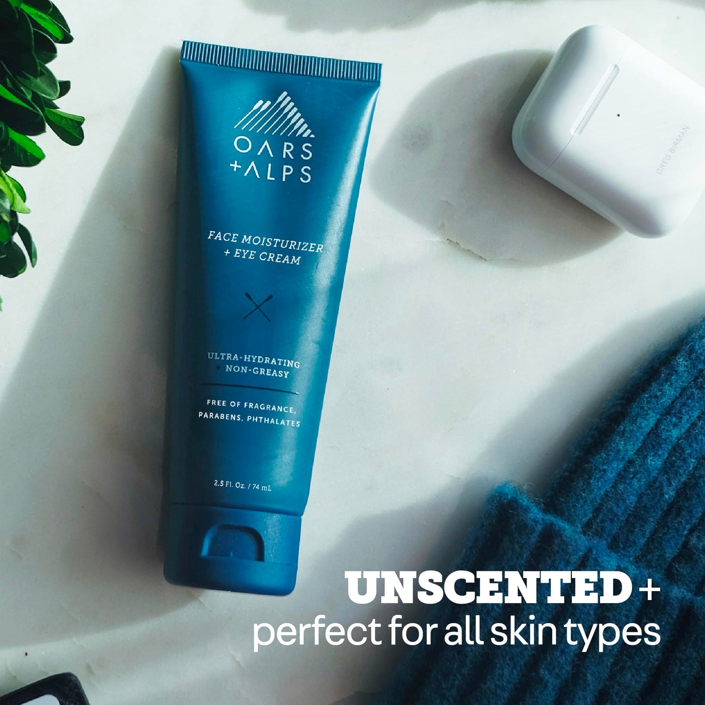 Oars + Alps Face Moisturizer and Eye Cream, Face Lotion with Aloe Leaf Juice and Vitamin E, Long Lasting, Hydrating Cream, TSA Friendly, 2.5 Fl Oz, 2 Beauty & Personal Care Oars + Alps