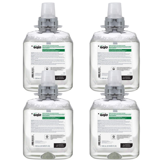 GOJO FMX-12 Foam Soap Refill, Fragrance Free, 4ct x 1250 mL - 5165-04