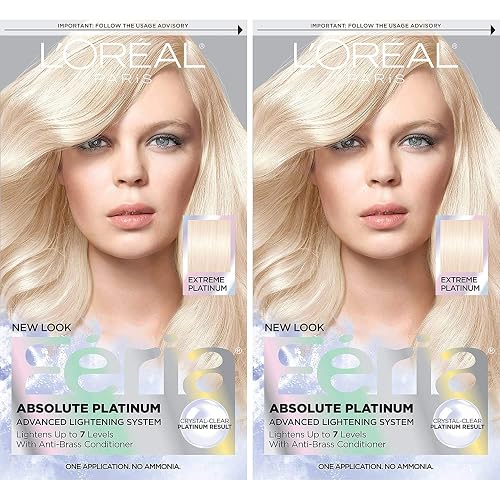 L'Oreal Feria Absolute Platinums Hair Color, Extreme Platinum 1 ea (Pack of 2) Beauty & Personal Care L'Oreal Paris