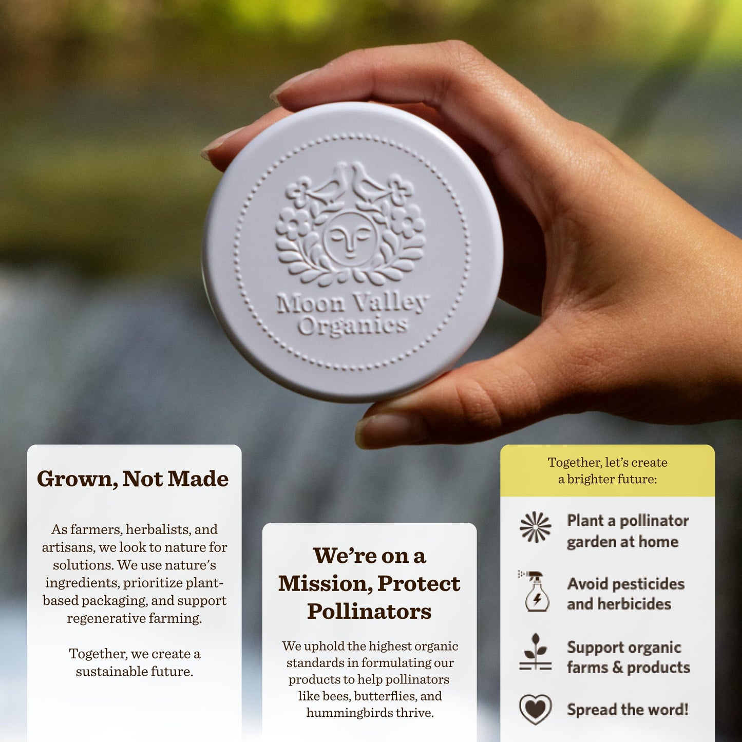 Moon Valley Organics Herbal Lotion Bar in Lemon Vanilla, Moon Melt Bar, Calendula and Comfrey, Beeswax, Heal and Restore Chapped Skin, Soothing Beauty & Personal Care Moon Valley Organics