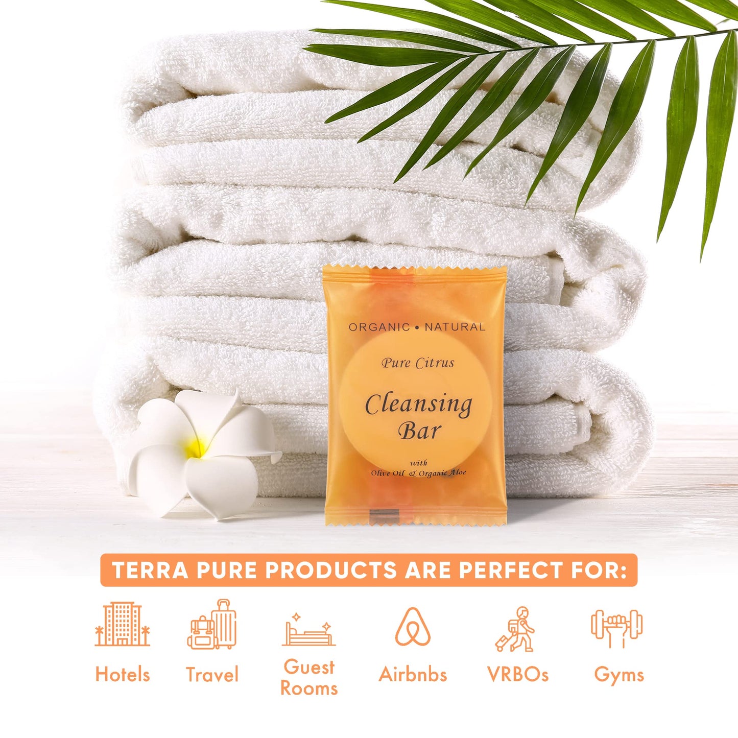 Terra Pure Wild Citrus Cleansing Bar, Travel Size Hotel, 1 oz (Case of 300) Beauty & Personal Care Terra Pure